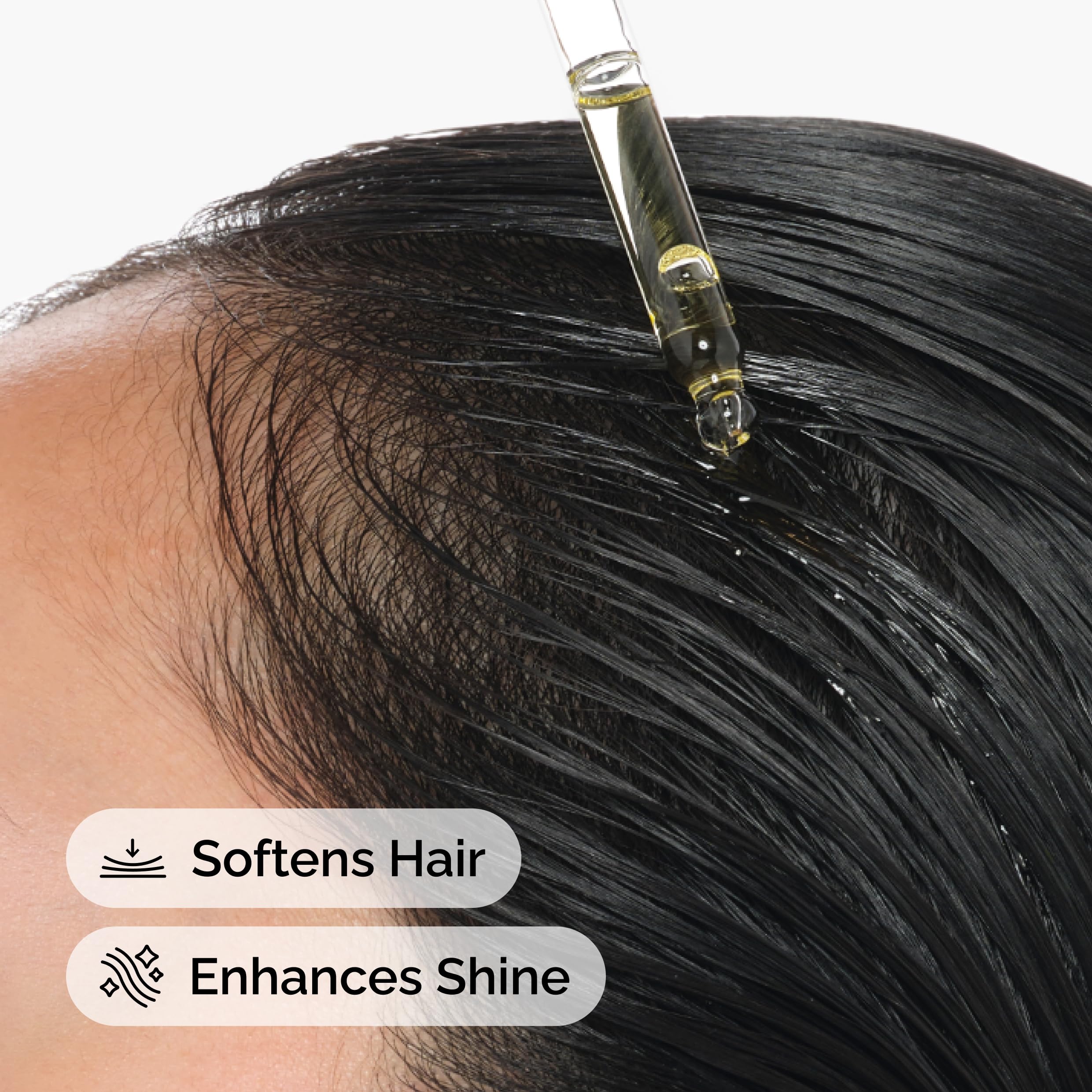Texture shot of pure Moroccan Argan Oil highlighting its rich golden hue and organic quality.