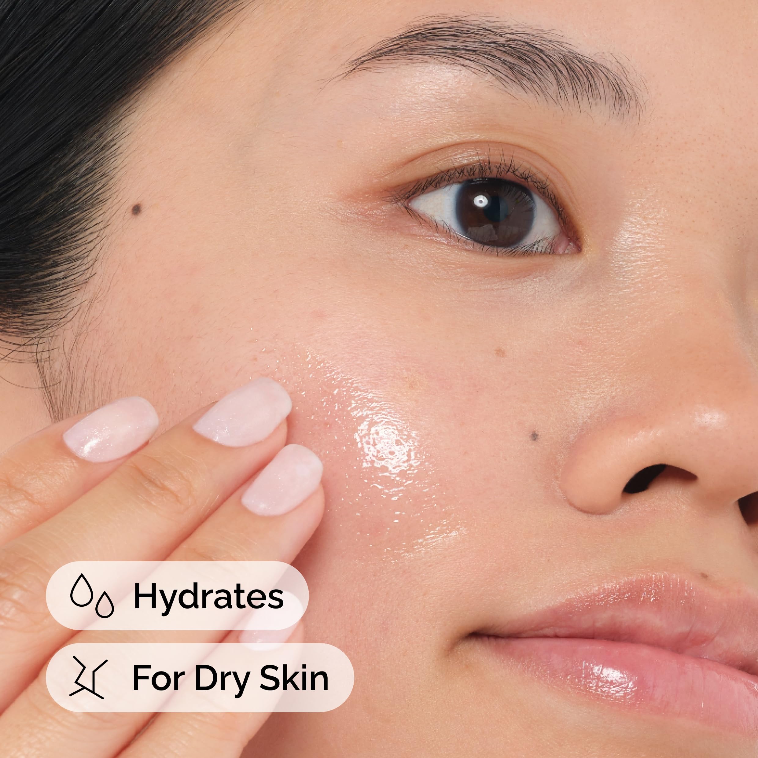 The Ordinary Moroccan Argan Oil being applied to damp hair for increased shine and softness.