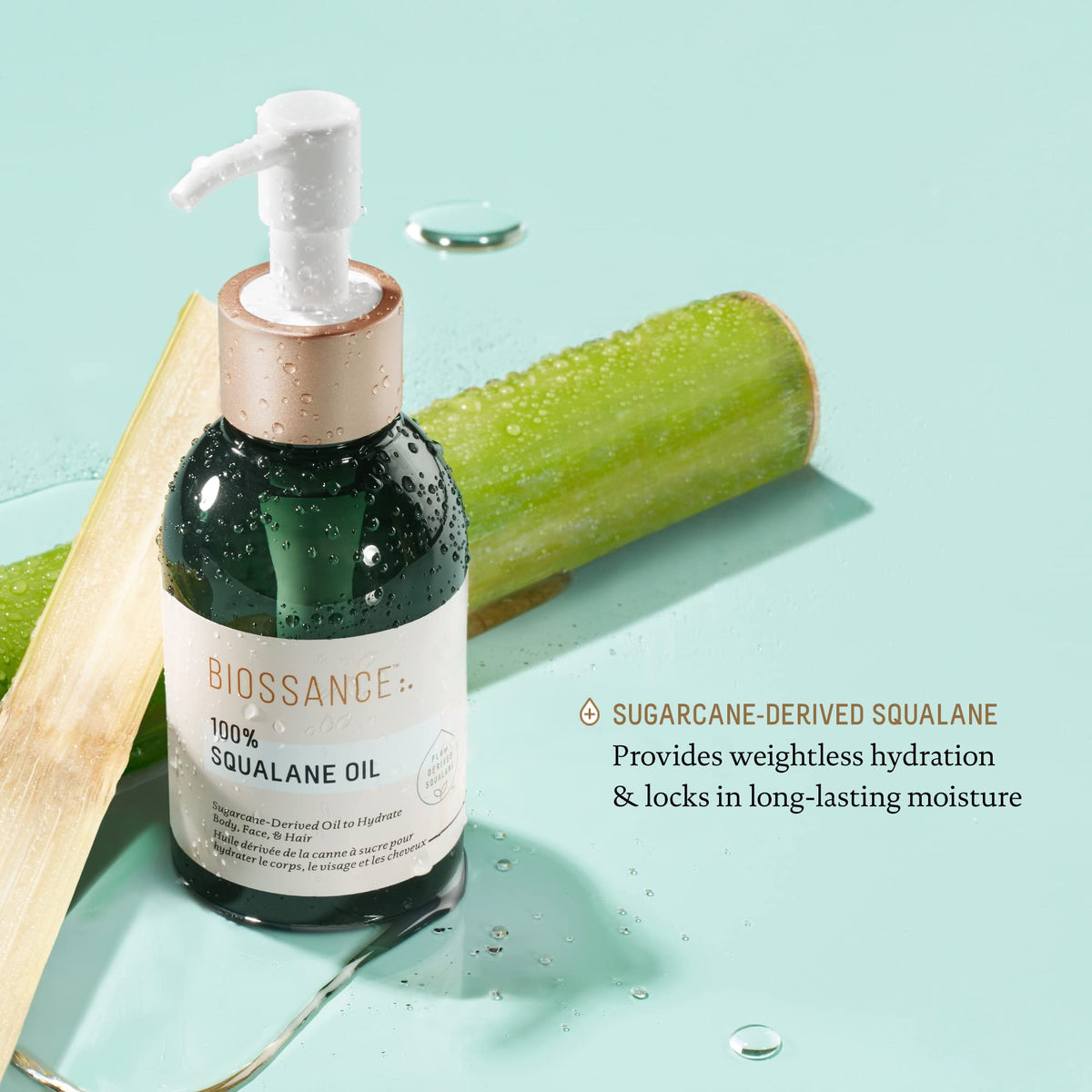 Multi-tasking squalane oil lifestyle presentation