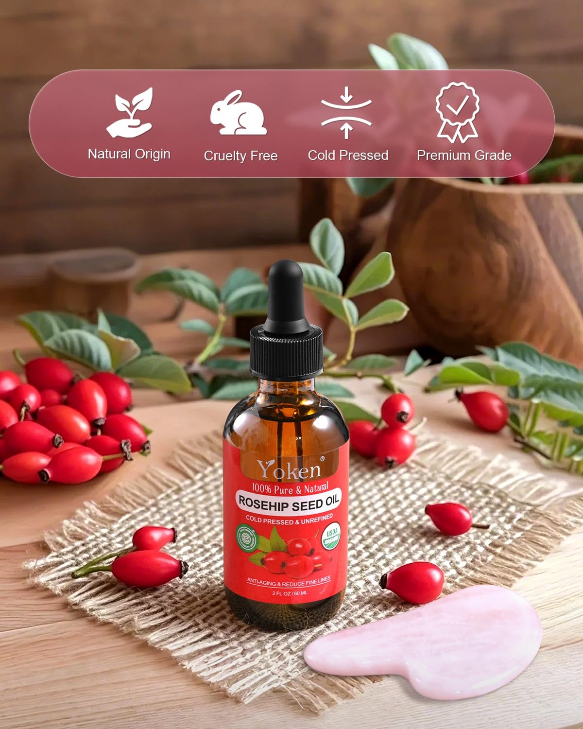 Multipurpose organic carrier oil being massaged into cuticles and dry hair ends