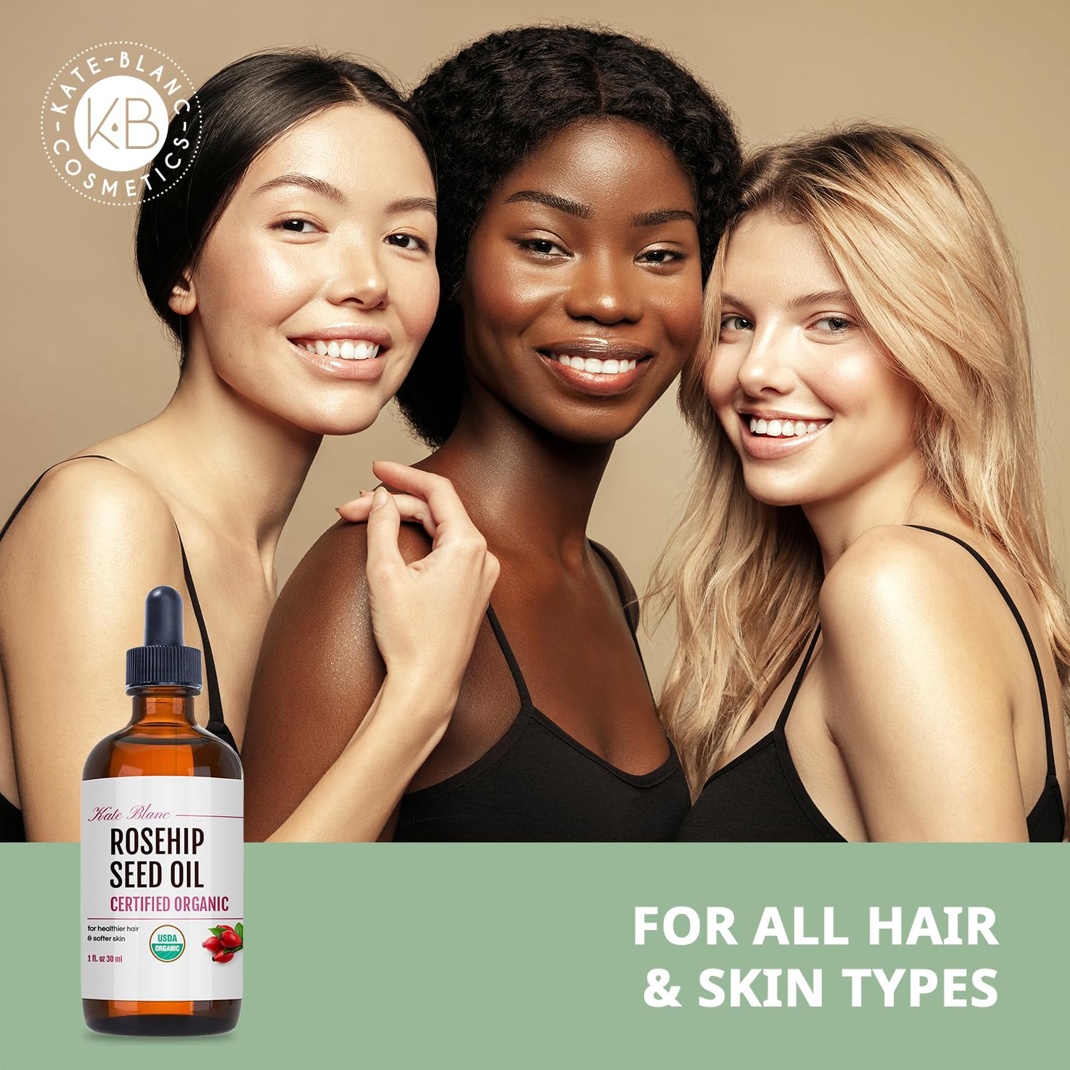 Lightweight non greasy texture of pure cold pressed rosehip seed oil