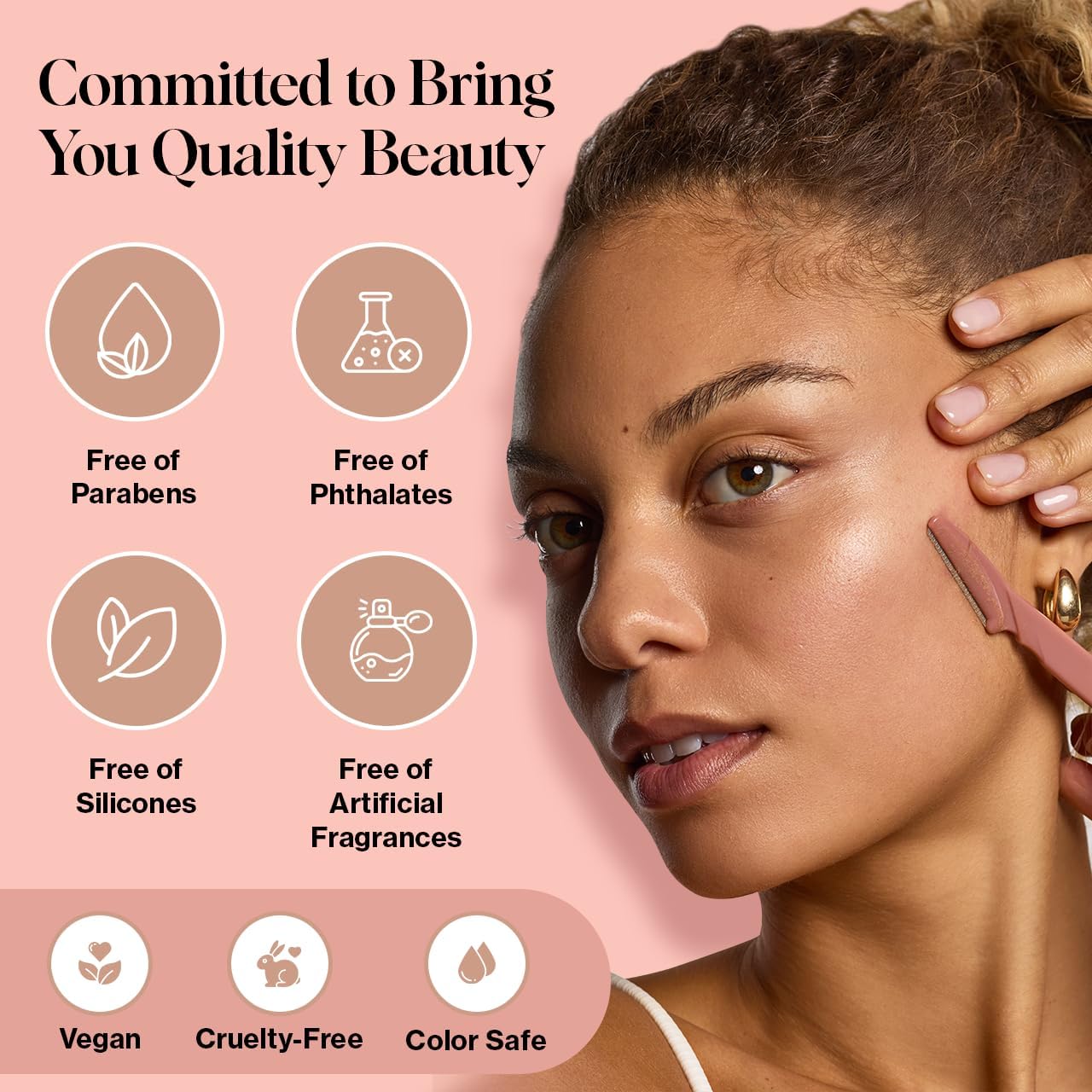 Texture of Kitsch lightweight jojoba and argan oil blend on skin