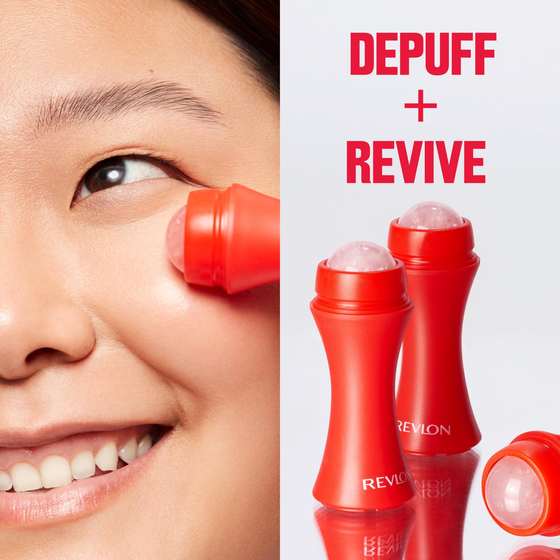 Revlon 3-in-1 skin reviving roller for depuffing under-eye bags