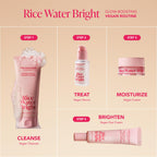 The Face Shop Rice Water Bright miniature skincare products lifestyle shot
