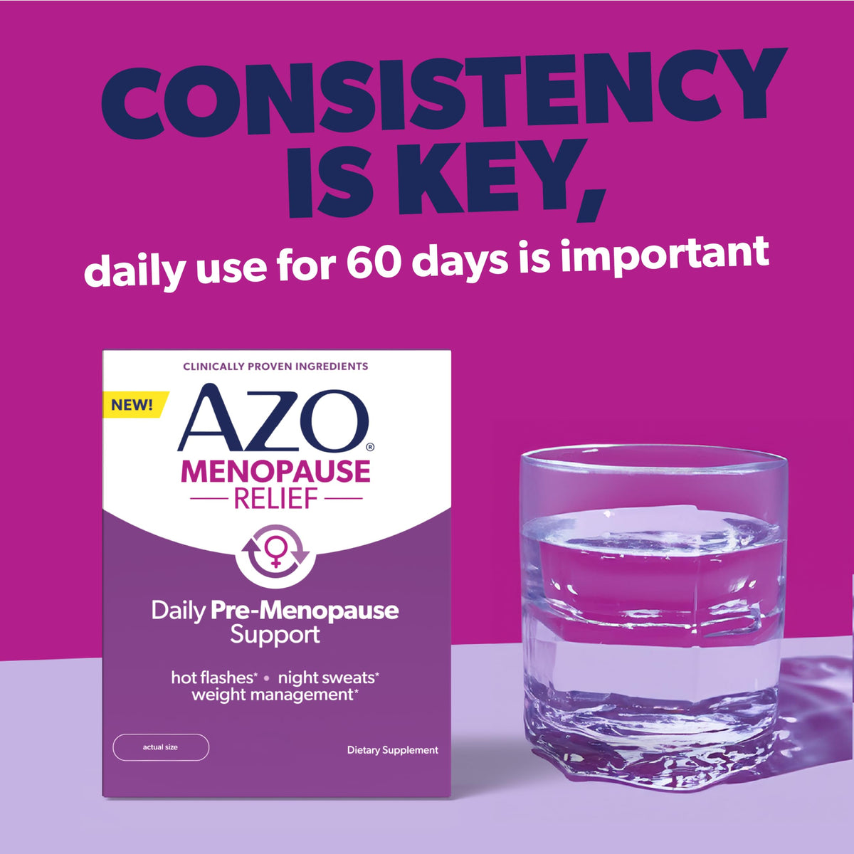 Azo Daily Menopause Support ingredients list
