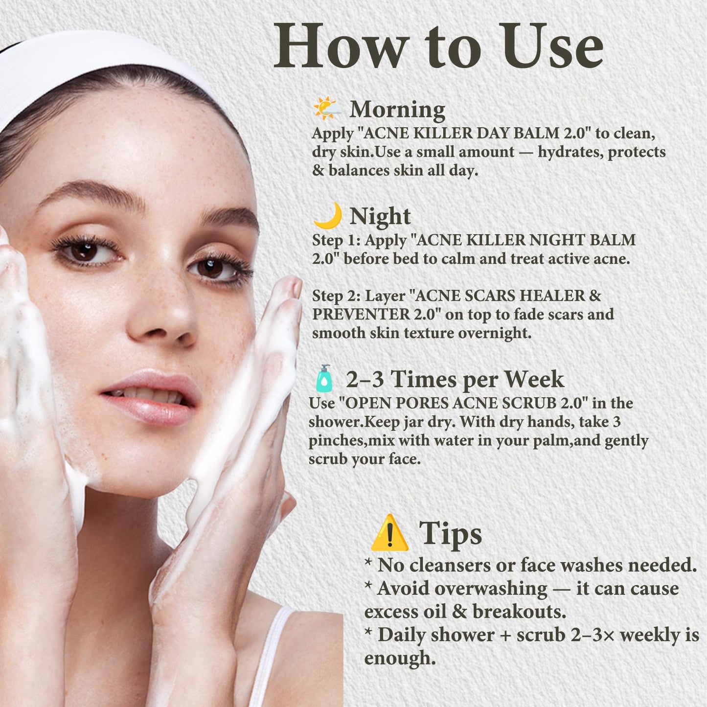SDXJIOGE complete skin repair system for jawline hormonal acne and redness reduction