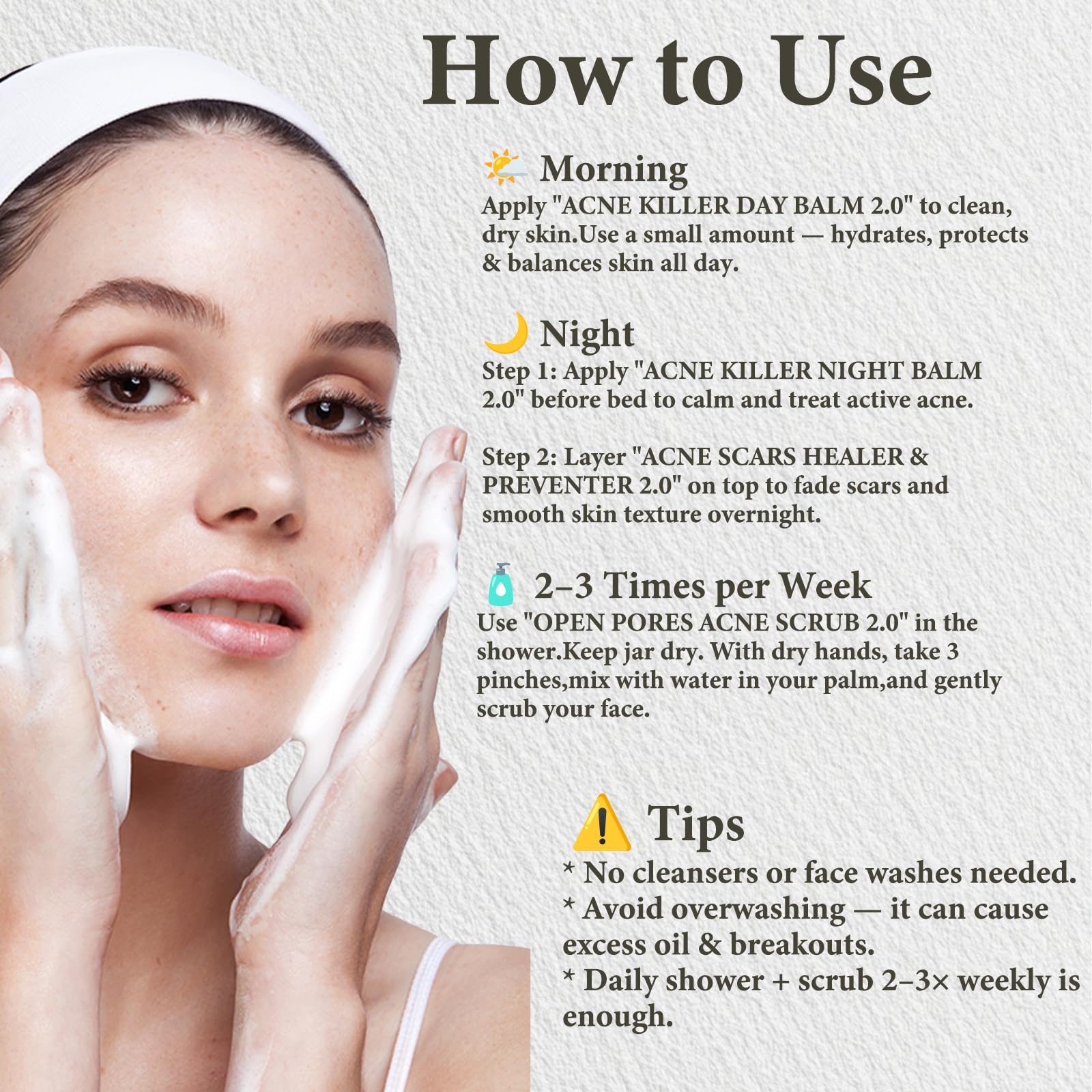 SDXJIOGE complete skin repair system for jawline hormonal acne and redness reduction
