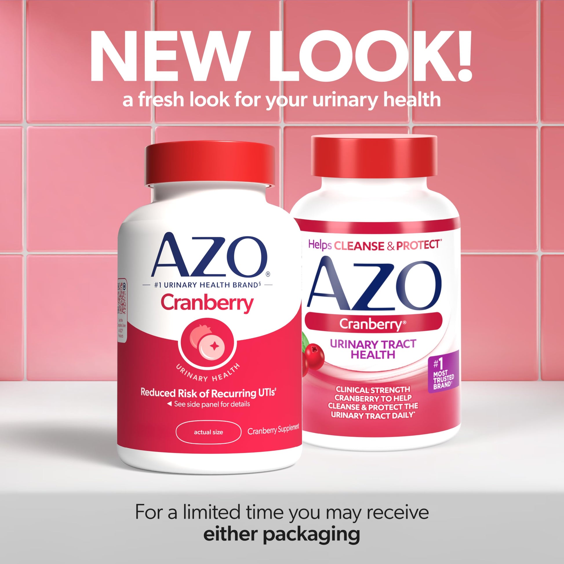 AZO Cranberry 100 softgels bottle displaying sugar free and non GMO labels