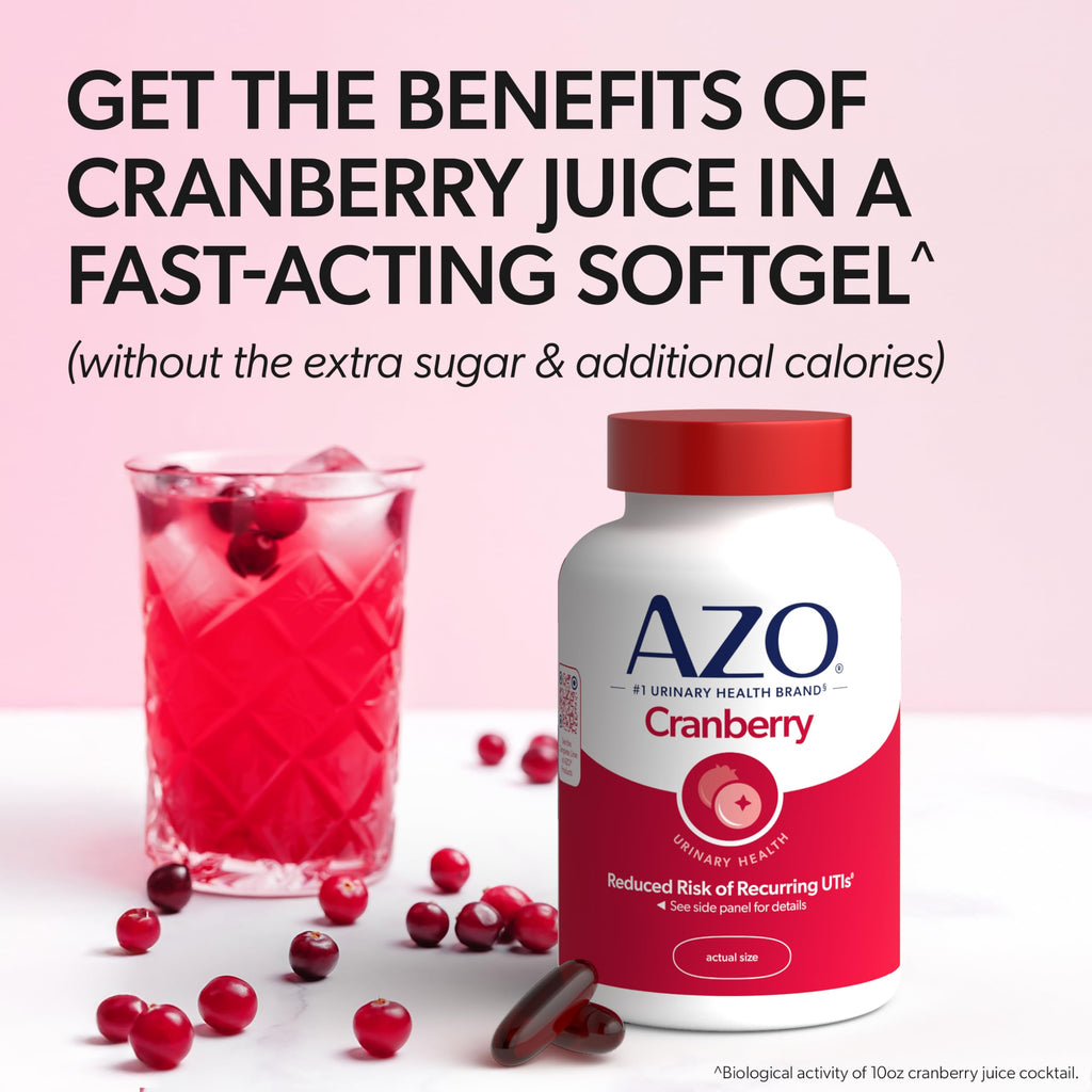 AZO Cranberry supplement with Pacran whole fruit powder ingredient information