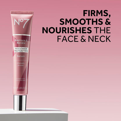Premium No7 firming and hydrating skincare system for face neck and decollete