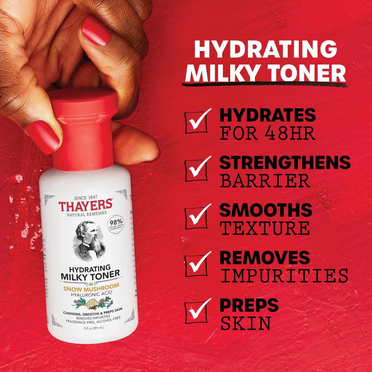 Thayers toner bottles side by side comparison