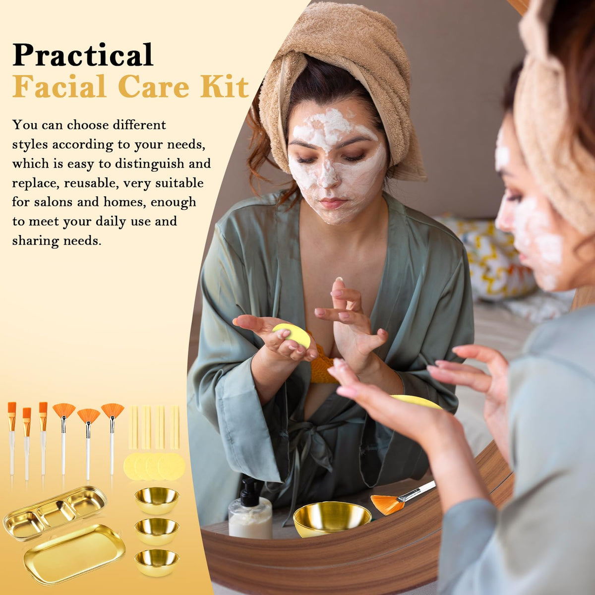 Uxcell professional esthetician supply kit packaged for retail