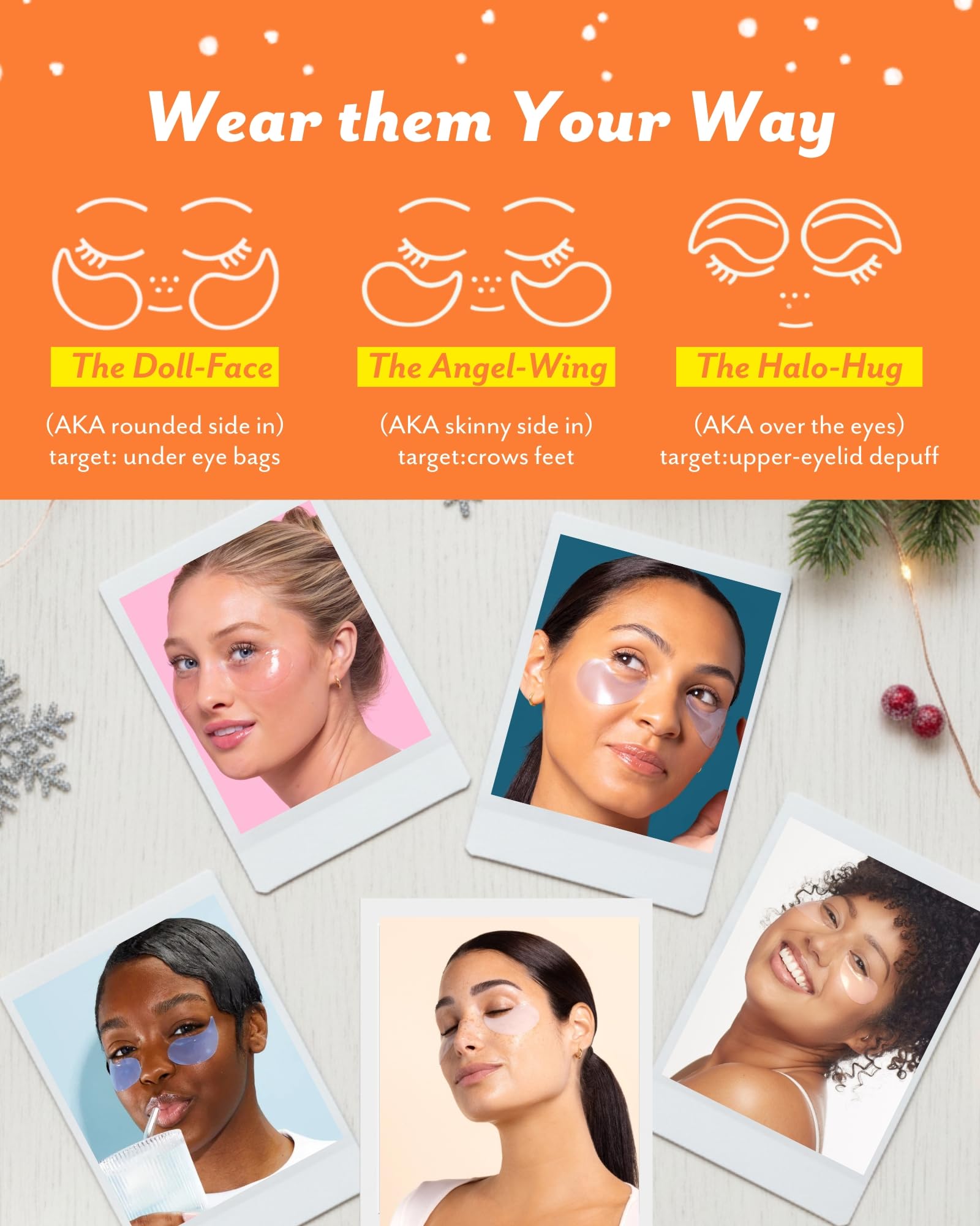 Patchology Restoring Night eye gel patches highlighting target benefits for overnight skin repair