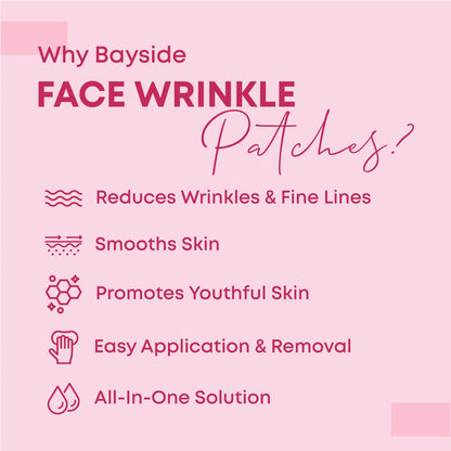 Bayside eye lifting strips applied to target fine lines and wrinkles.