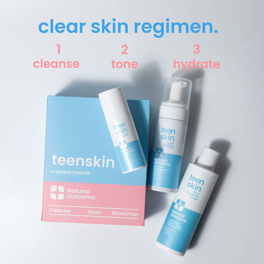 Natural Outcome Teen Skin Clarifying Face Wash foaming cleanser for teenage oily skin.