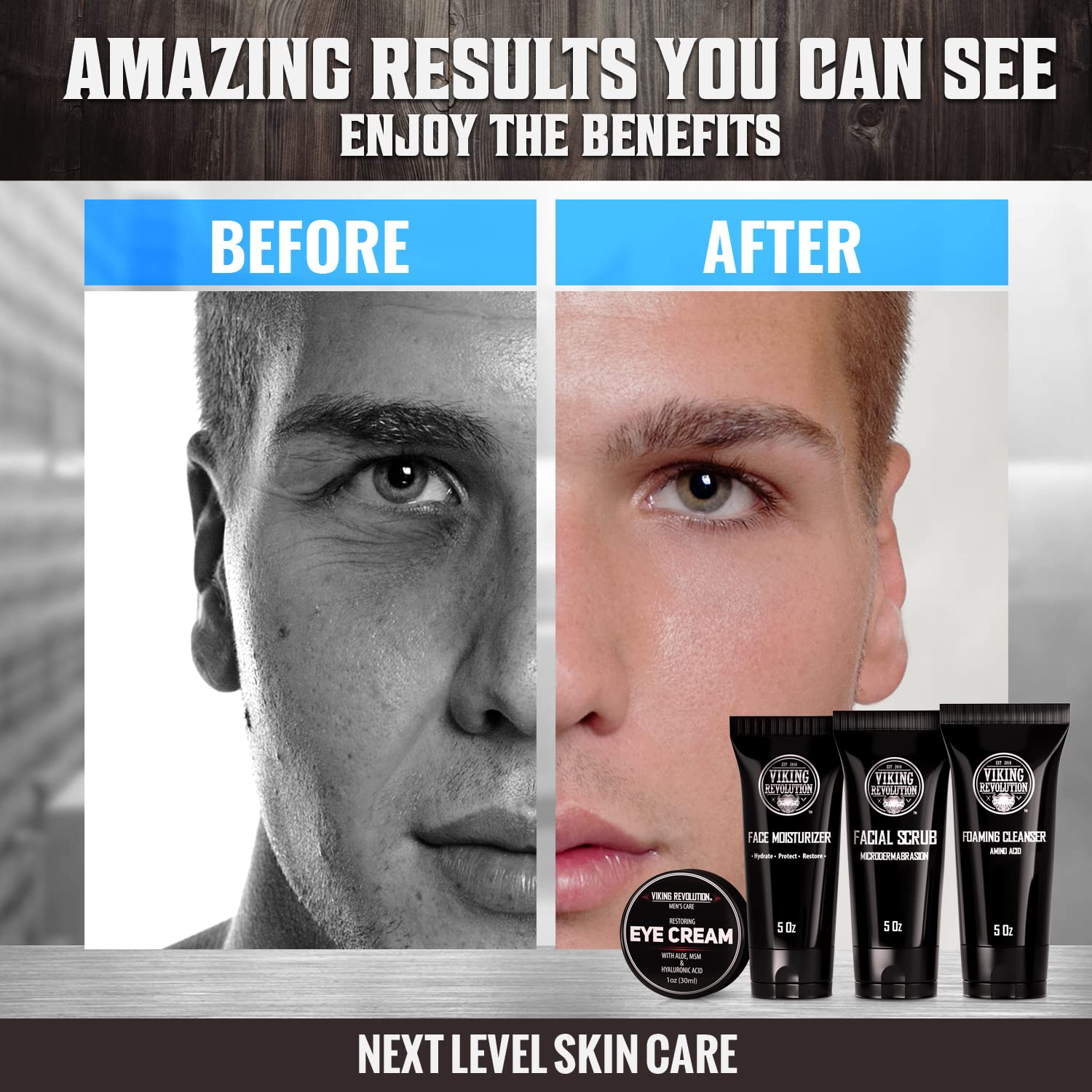 Viking Revolution microdermabrasion facial scrub for deep pore cleansing and exfoliation