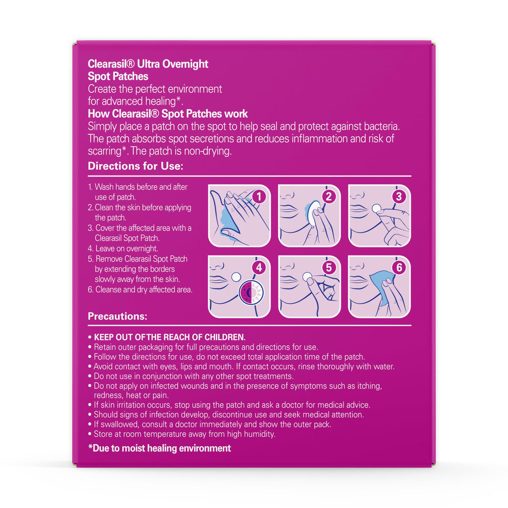 Clearasil hydrocolloid technology acne stickers lifestyle shot