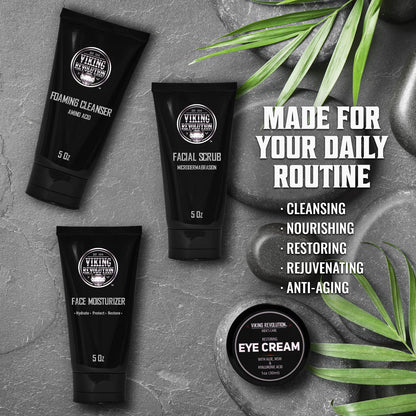 Authentic Viking Revolution imported grooming kit containing argan oil and vitamin E