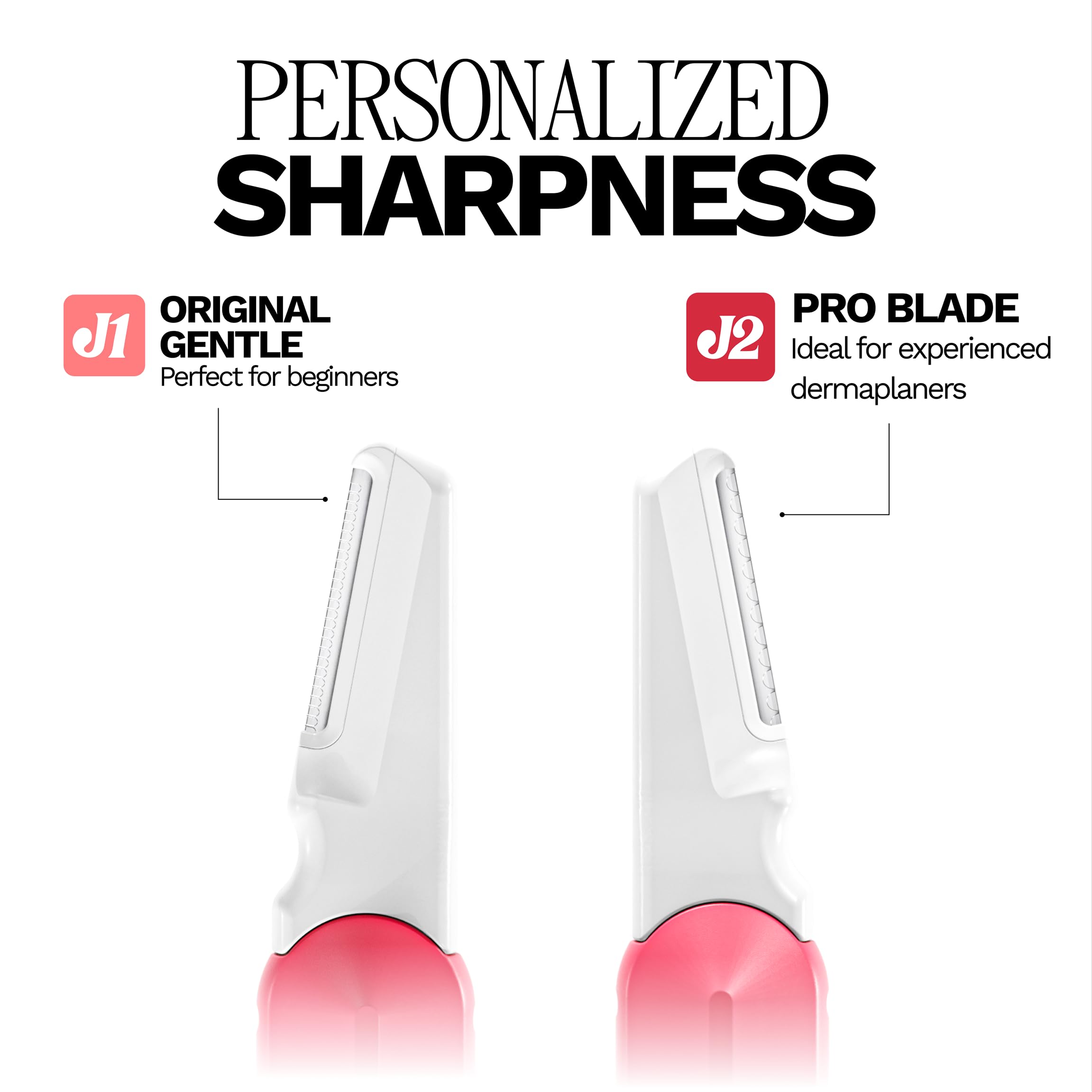 Micro groove single use disposable blades for women facial exfoliation