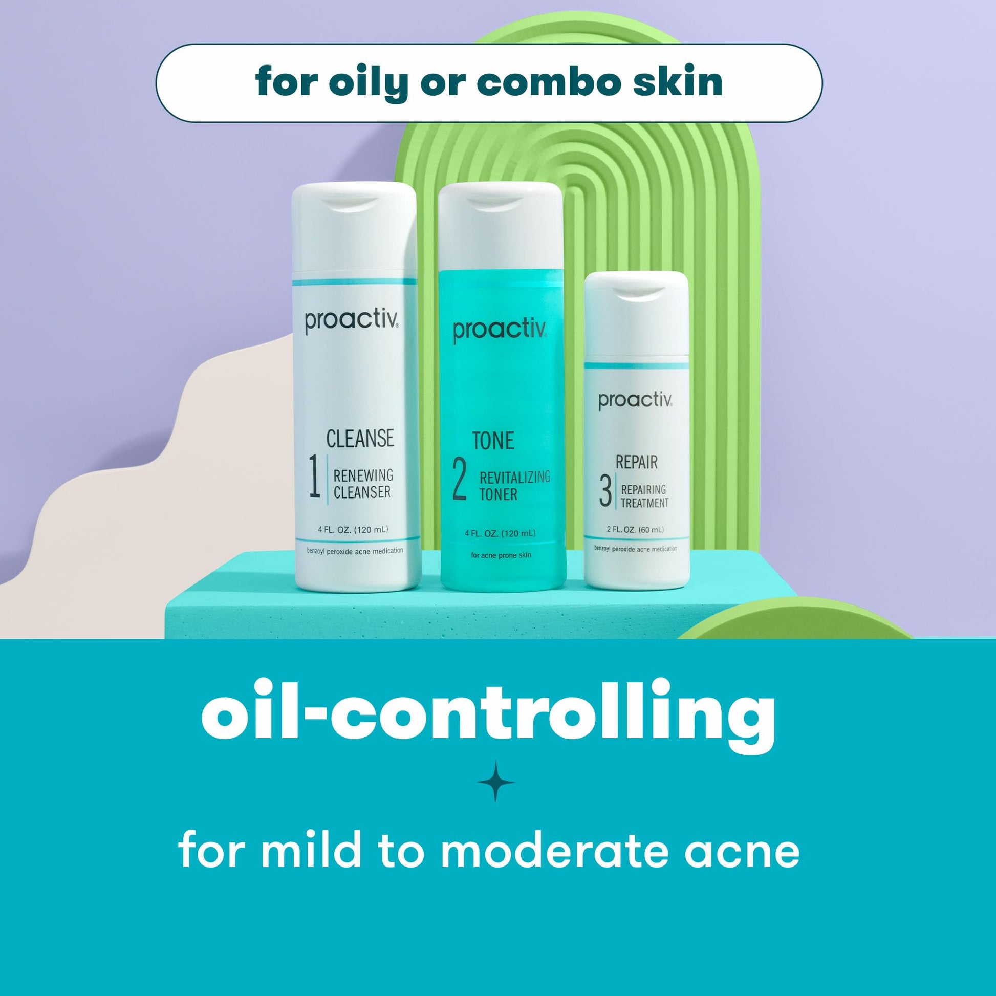 Proactiv imported original acne treatment system packaging box details