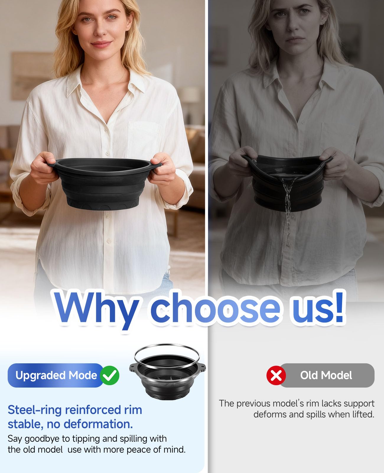 Dtuoen cold plunge therapy bowl filled with uniform ice cubes and water