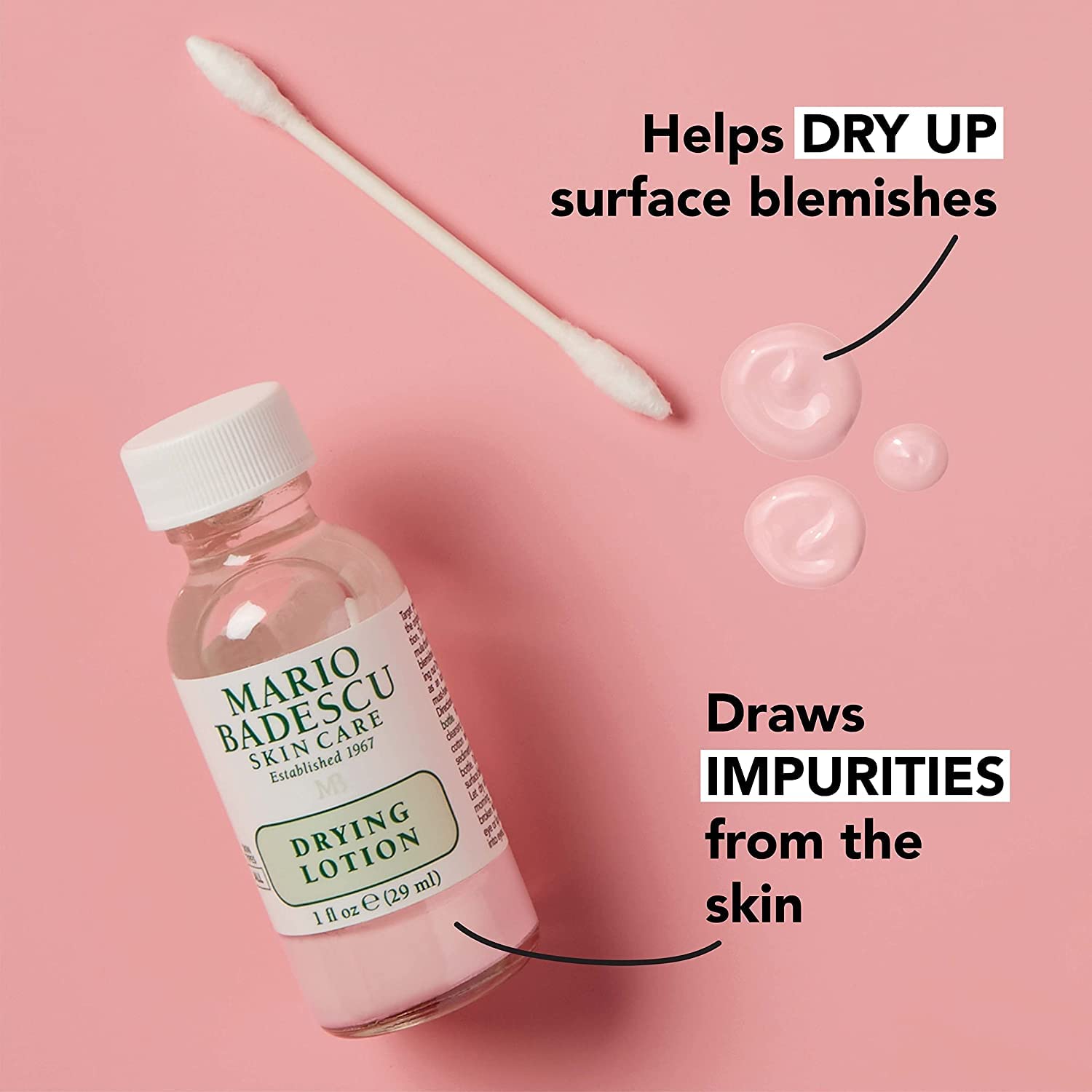 Clear invisible Mario Badescu drying patches sheet designed for daytime blemish healing.
