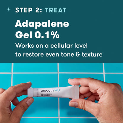Dermatologist-developed Proactiv MD retinoid acne clearing kit contents