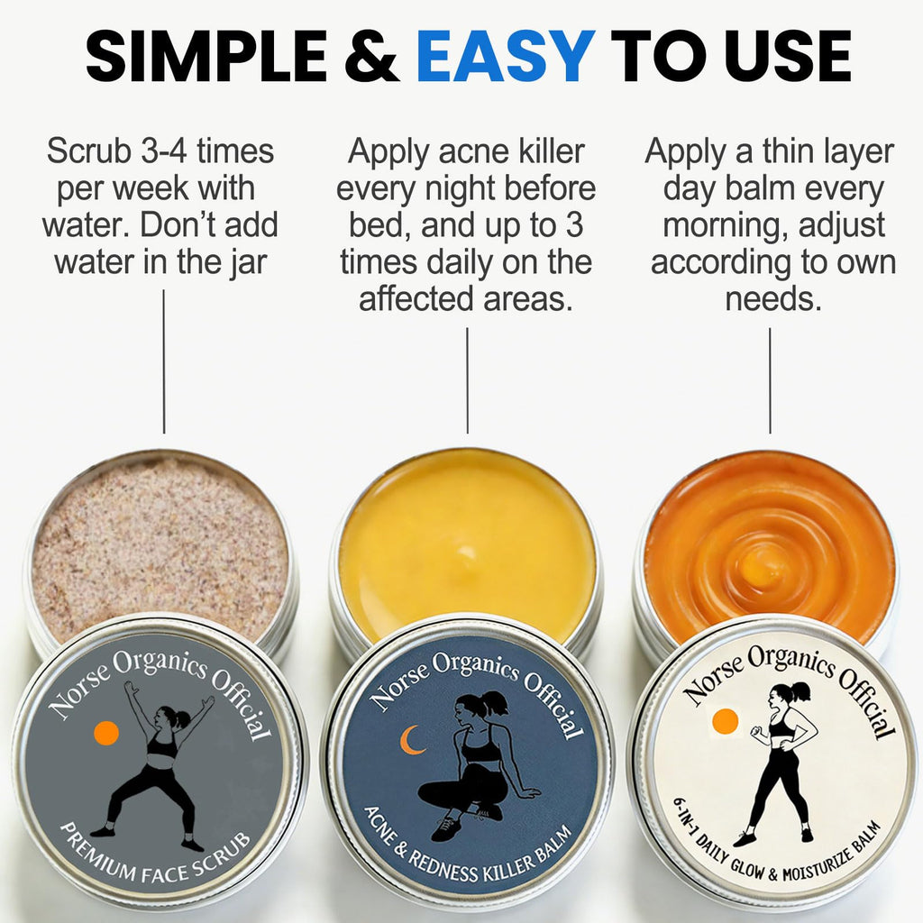 Norse Organics natural blemish care product lifestyle shot