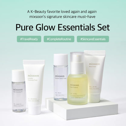 Mixsoon Korean glass skin travel kit bottles and tubes displayed