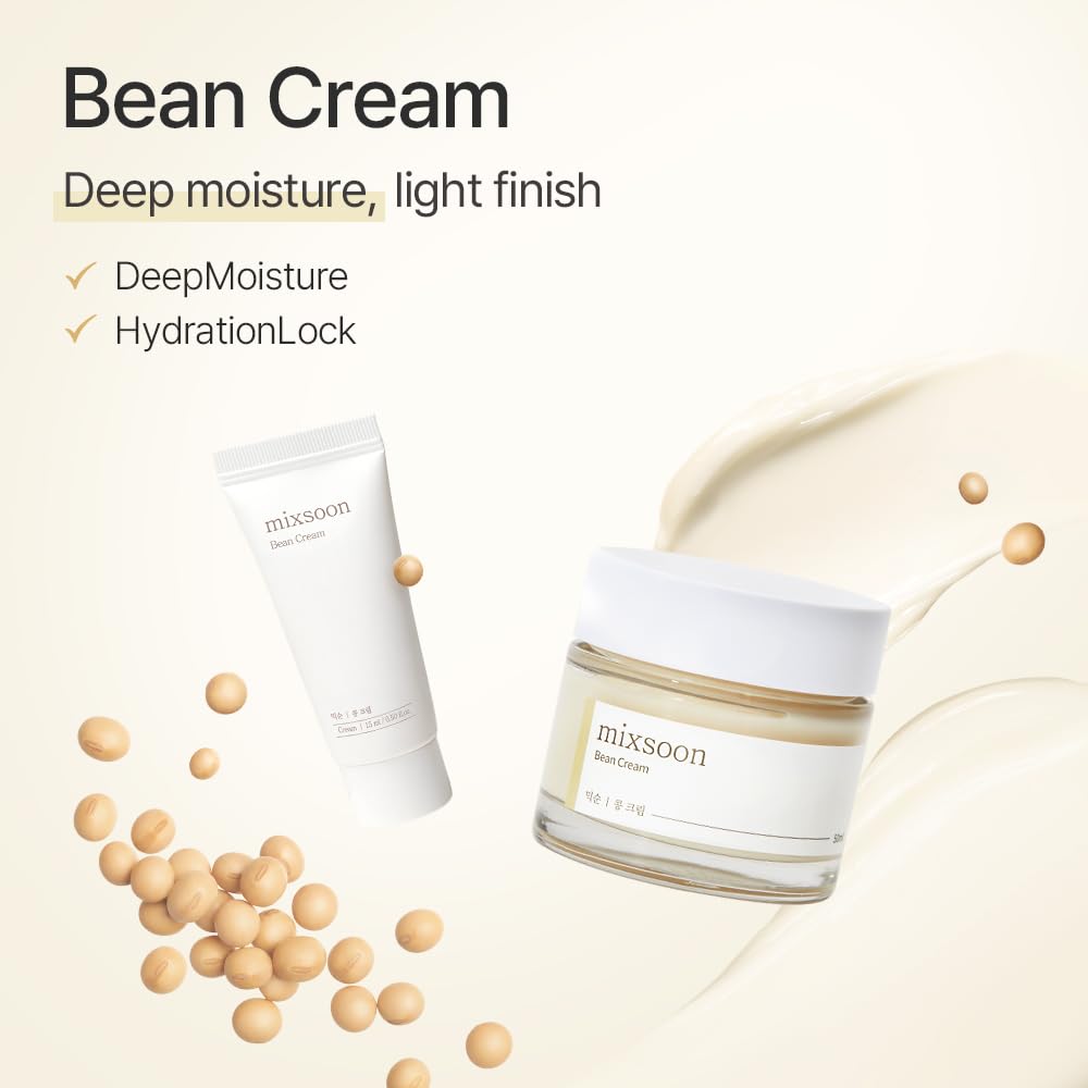 Mixsoon hydrating skin care kit textures and consistency demonstration