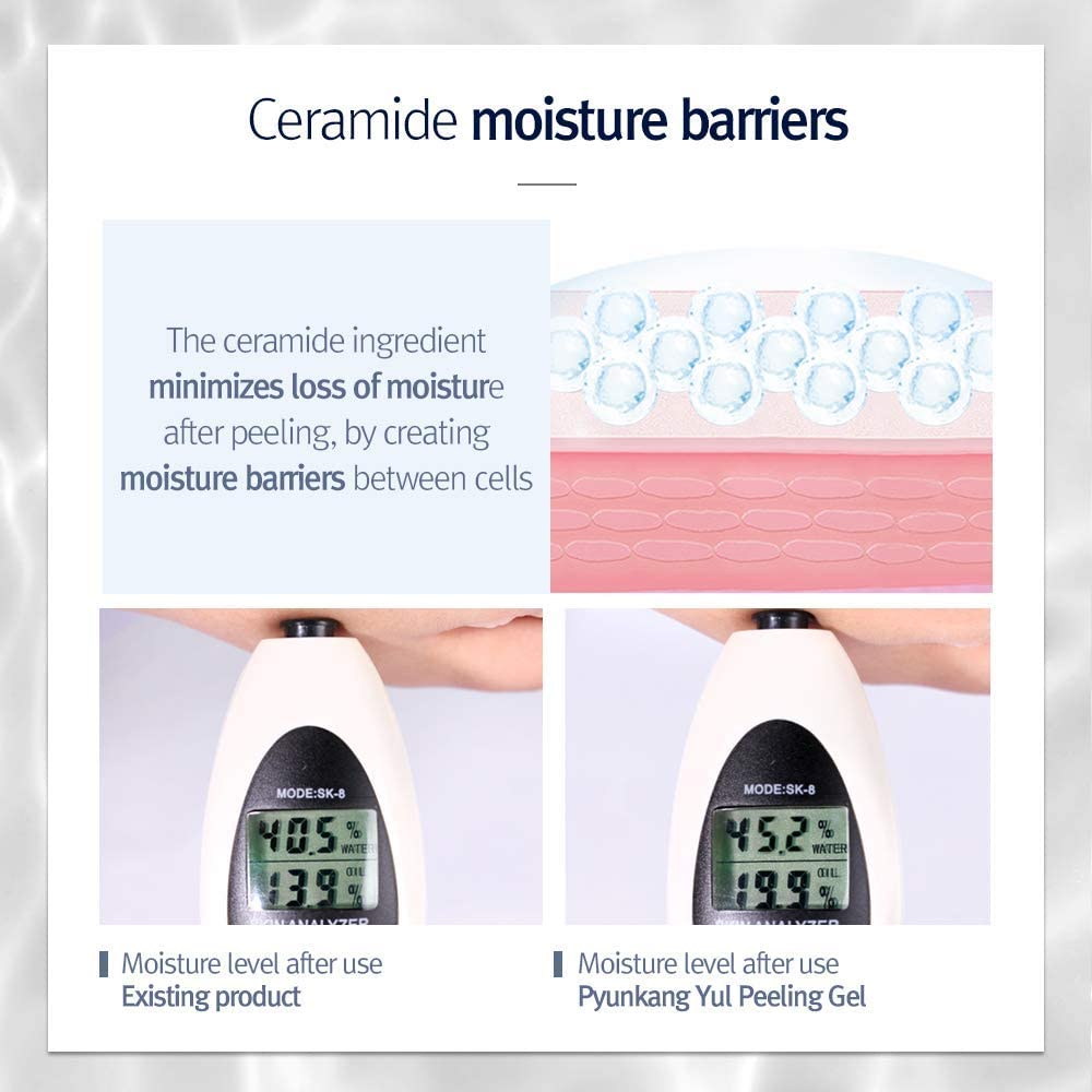 Authentic imported Pyunkang Yul facial exfoliator with hyaluronic acid