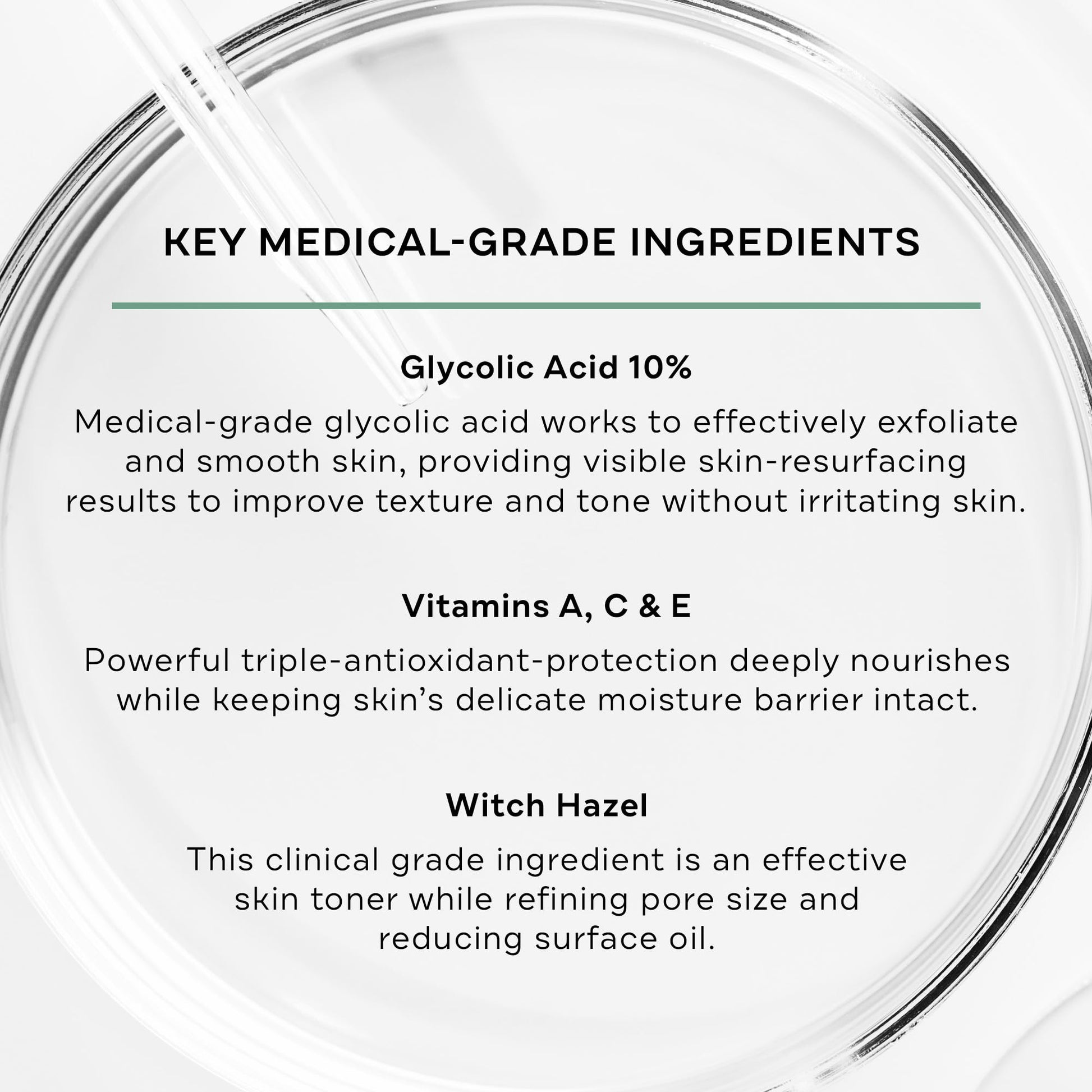 Replenix discoloration and acne treatment pads packaging highlighting the triple vitamin defense formulation