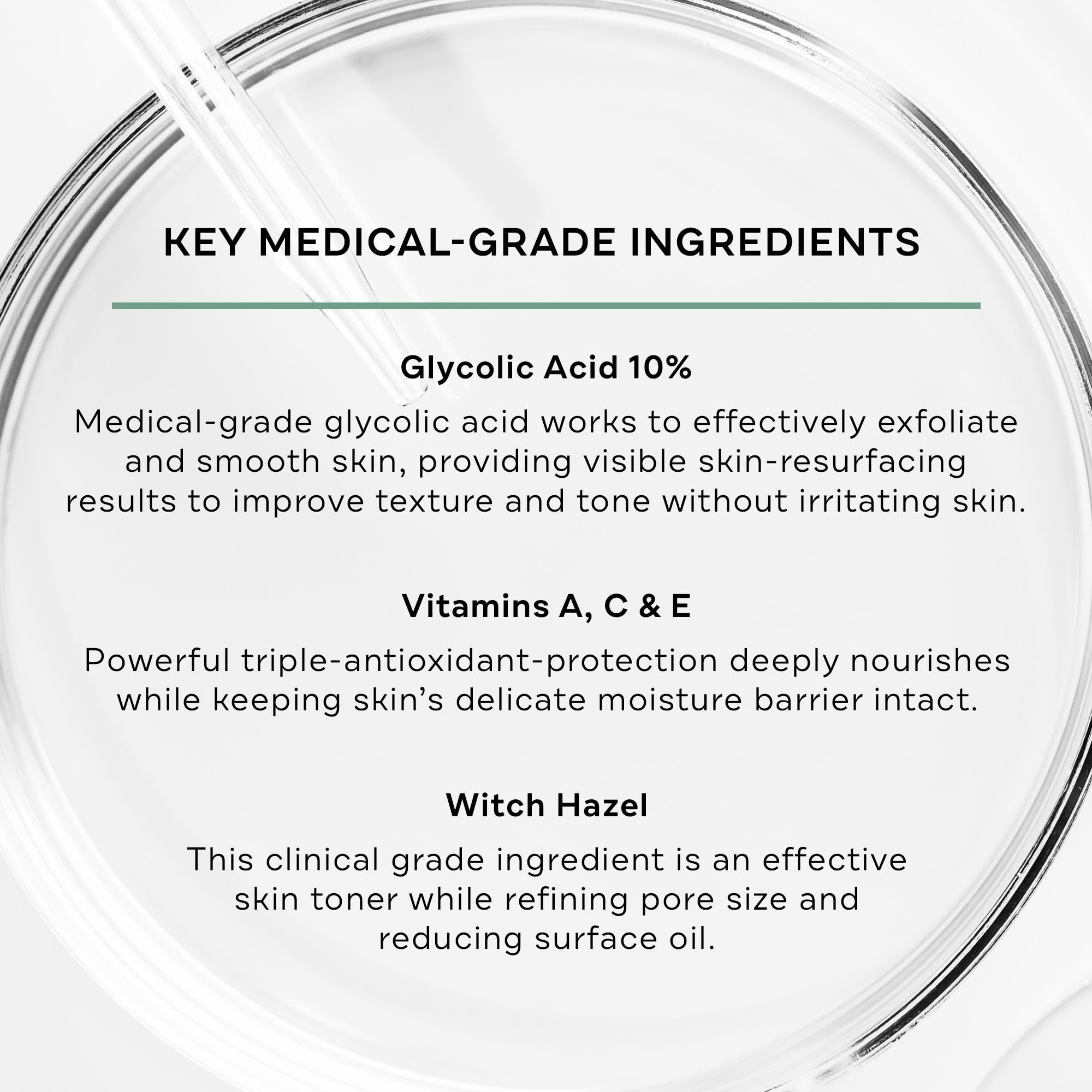 Replenix discoloration and acne treatment pads packaging highlighting the triple vitamin defense formulation
