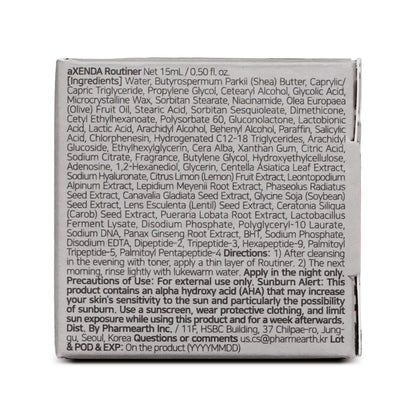VQM AXENDA Routiner overnight mask alongside botanical extracts showing calming skin benefits.