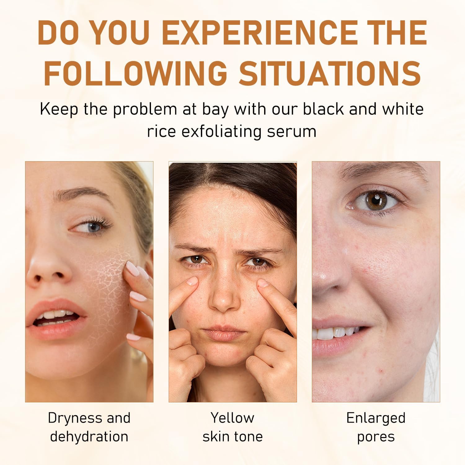 Application of Vincofoo moisturizing rice exfoliator liquid on face
