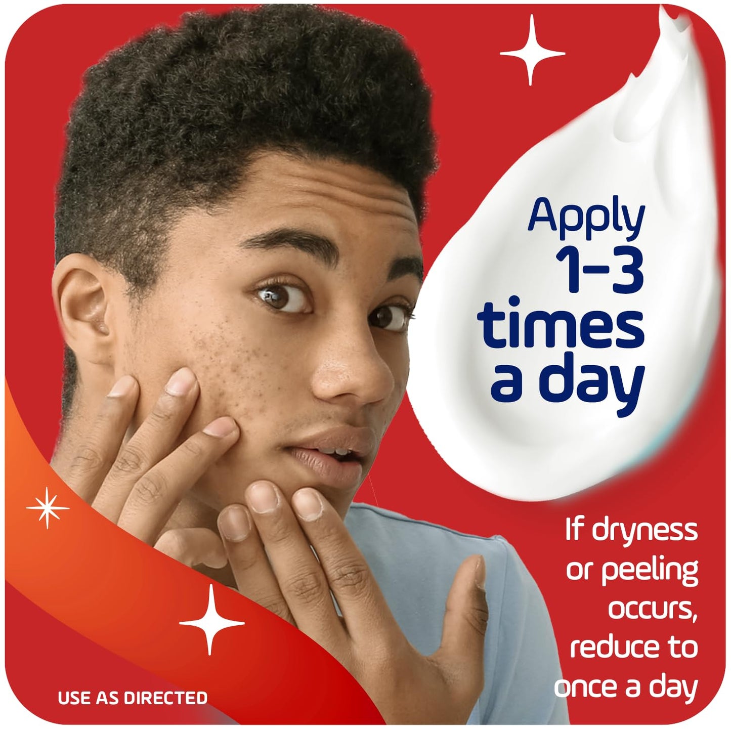Side view of the 1 ounce Asepxia acne spot cream packaging highlighting pore penetration.