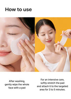 Celimax dark spot treatment pads container back view