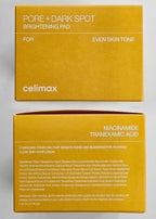 Celimax K beauty skincare pore and dark spot pads full set