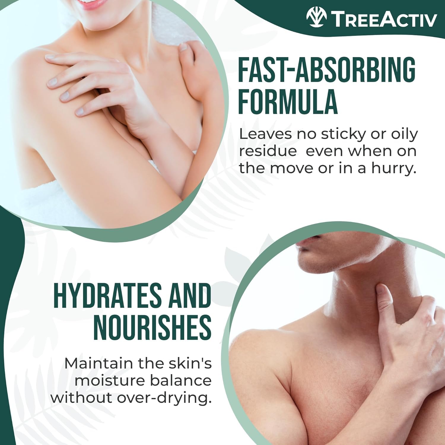TreeActiv body acne treatment spray demonstrating the three hundred and sixty degree mist application.