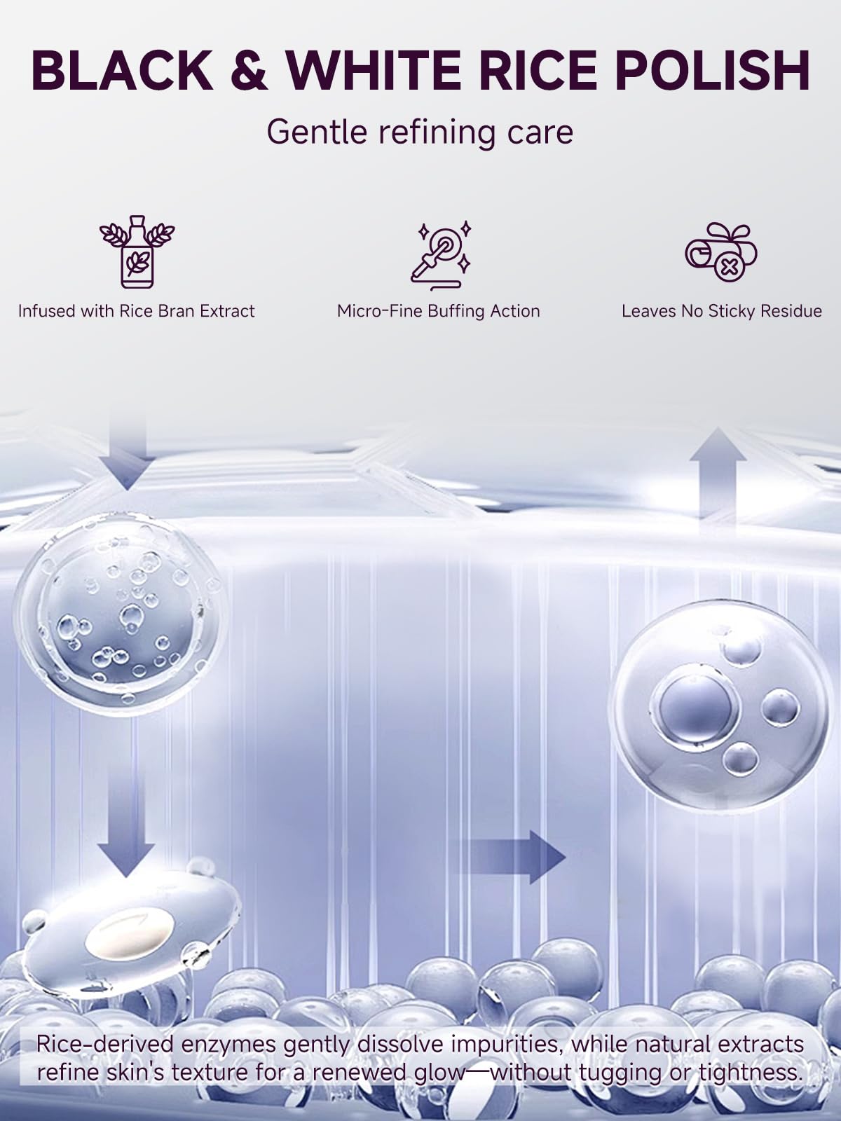 Close-up of the PIVETOS rice enzyme clarifying treatment bottles highlighting the 80ml fluid ounce capacity.