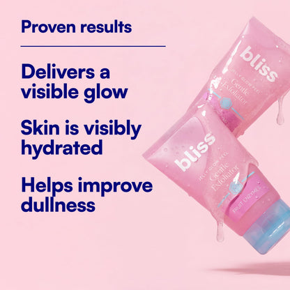 Bliss peeling gel texture with plant based fruit enzymes