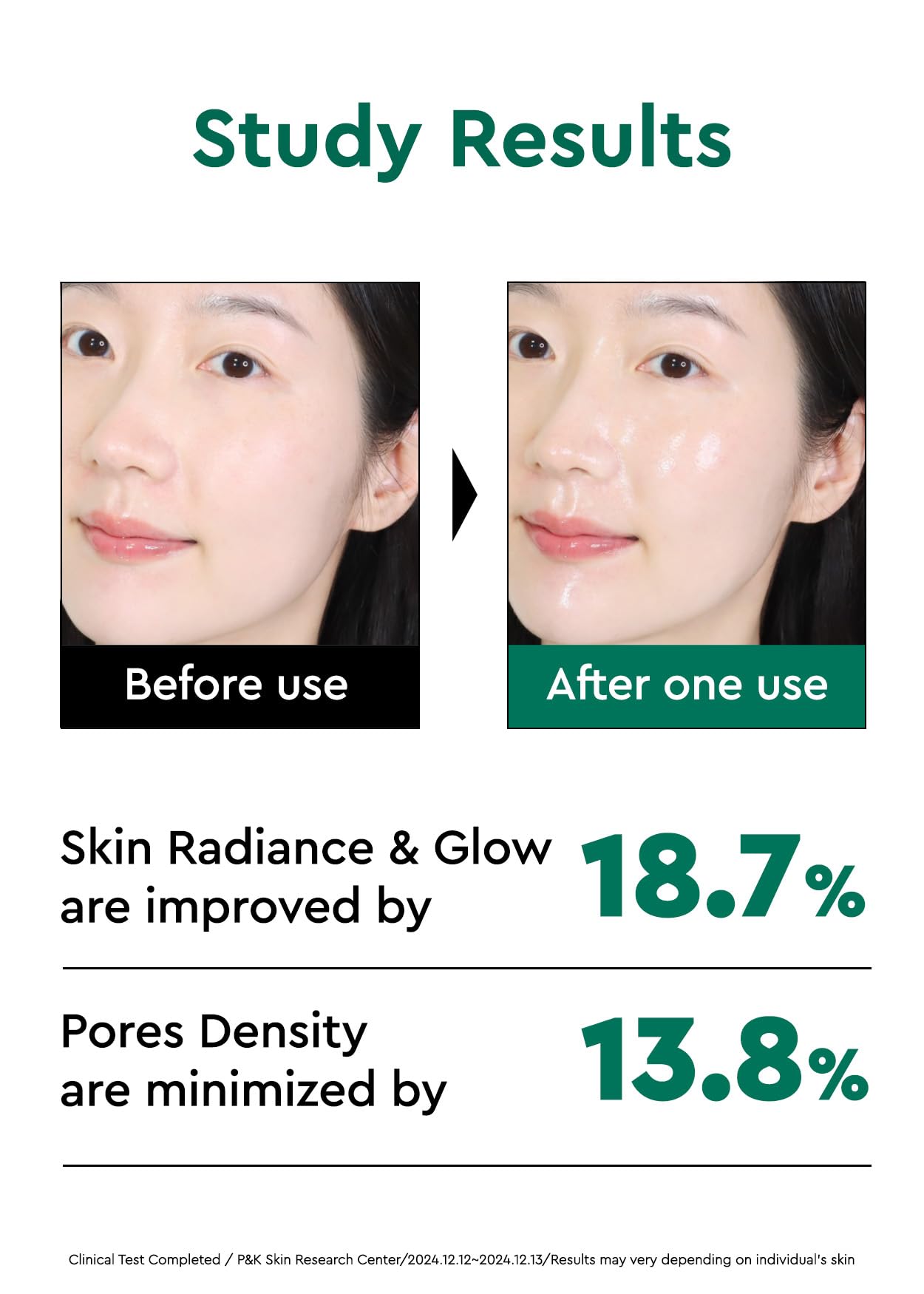 Vegan skincare packaging highlighting AHA BHA and Niacinamide ingredients.