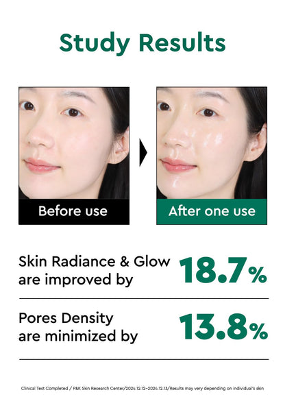 Vegan skincare packaging highlighting AHA BHA and Niacinamide ingredients.