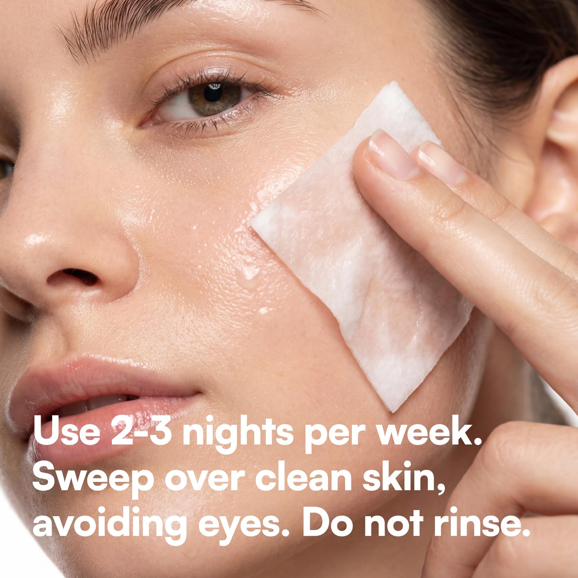 Travel friendly Bliss glycolic facial treatment pads arranged for an evening skincare routine