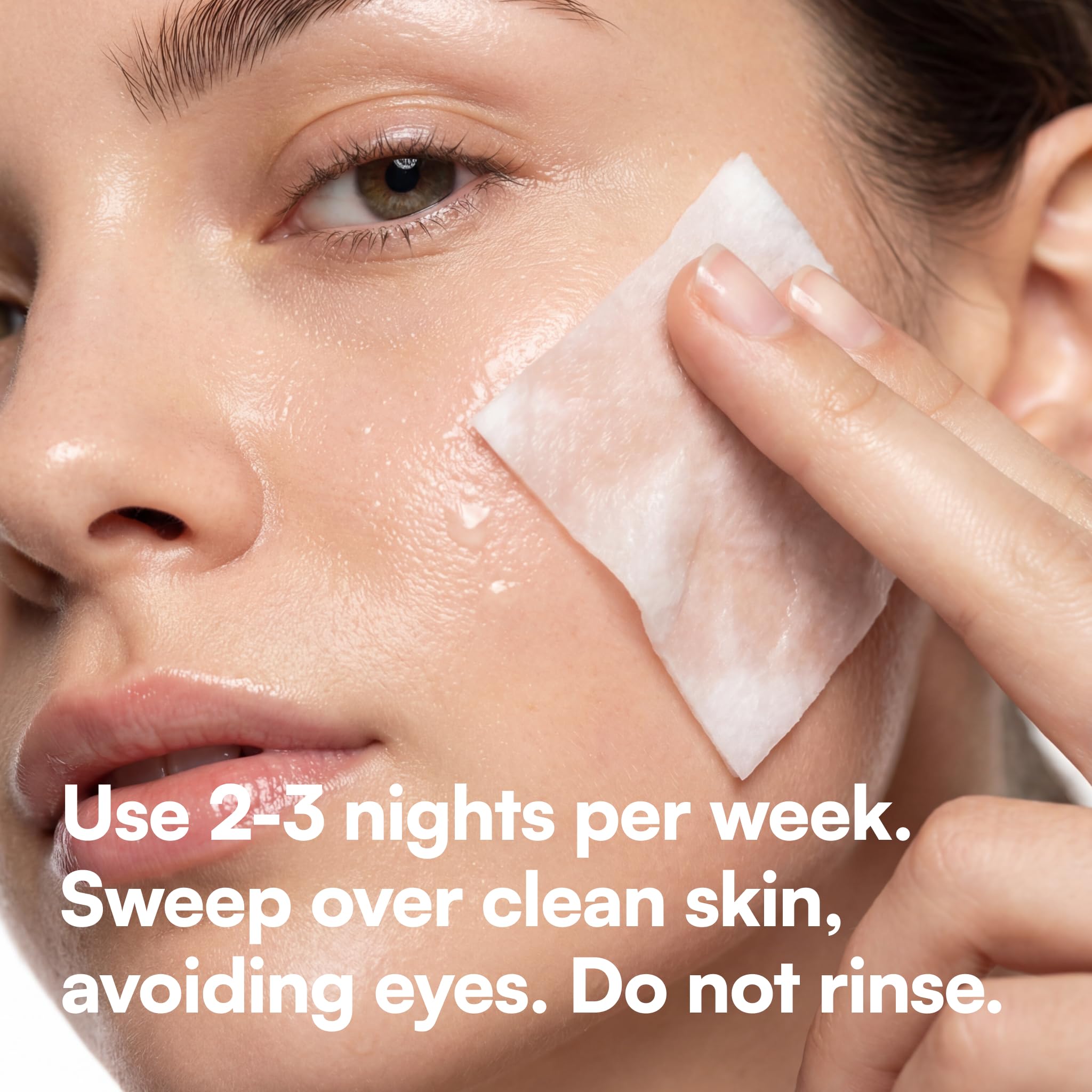 Travel friendly Bliss glycolic facial treatment pads arranged for an evening skincare routine