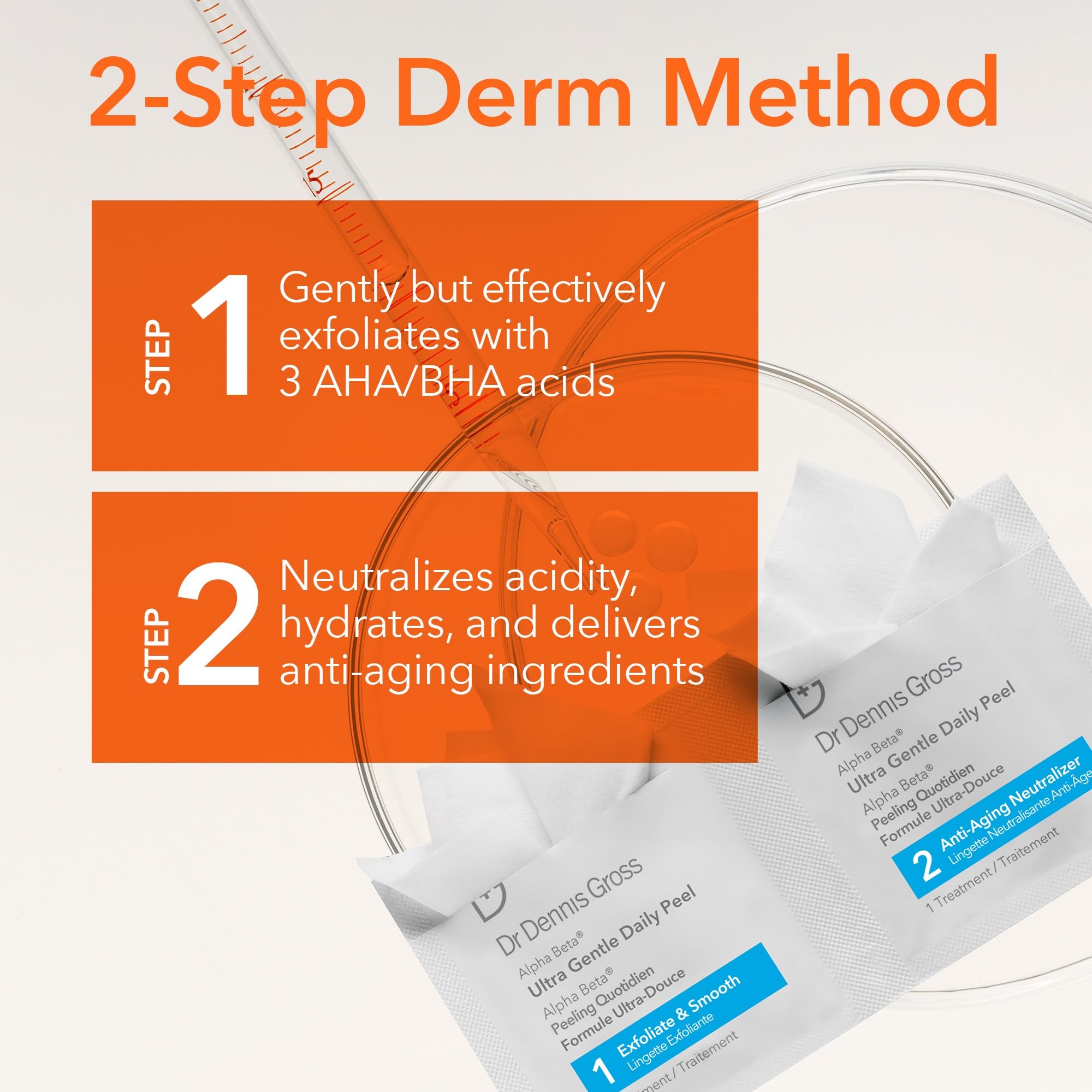 Authentic Dr. Dennis Gross Alpha Beta two step exfoliating peel box