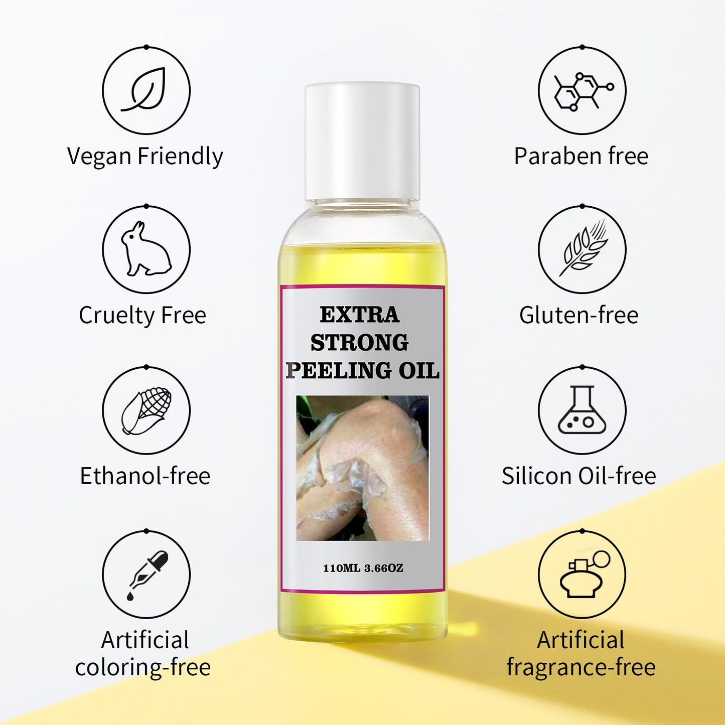 Yafusipe 3.66 ounce bottle showing active ingredients salicylic acid and hyaluronic acid