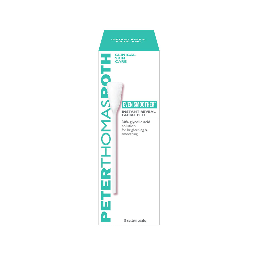 Peter Thomas Roth facial peel box showing 8 cotton swabs count