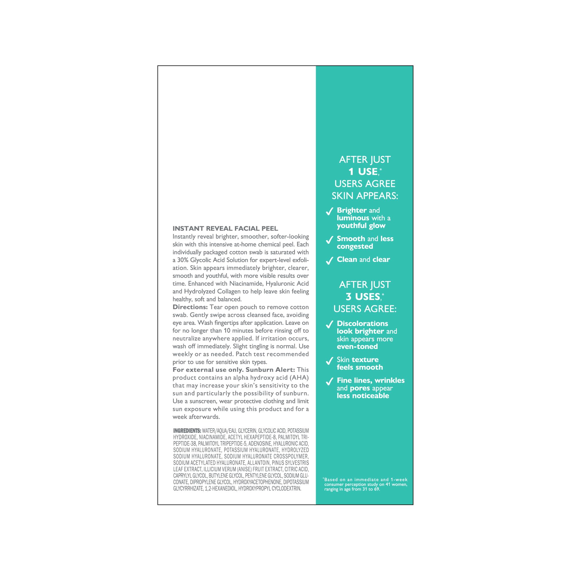 Peter Thomas Roth 30 percent glycolic acid chemical peel individual packet