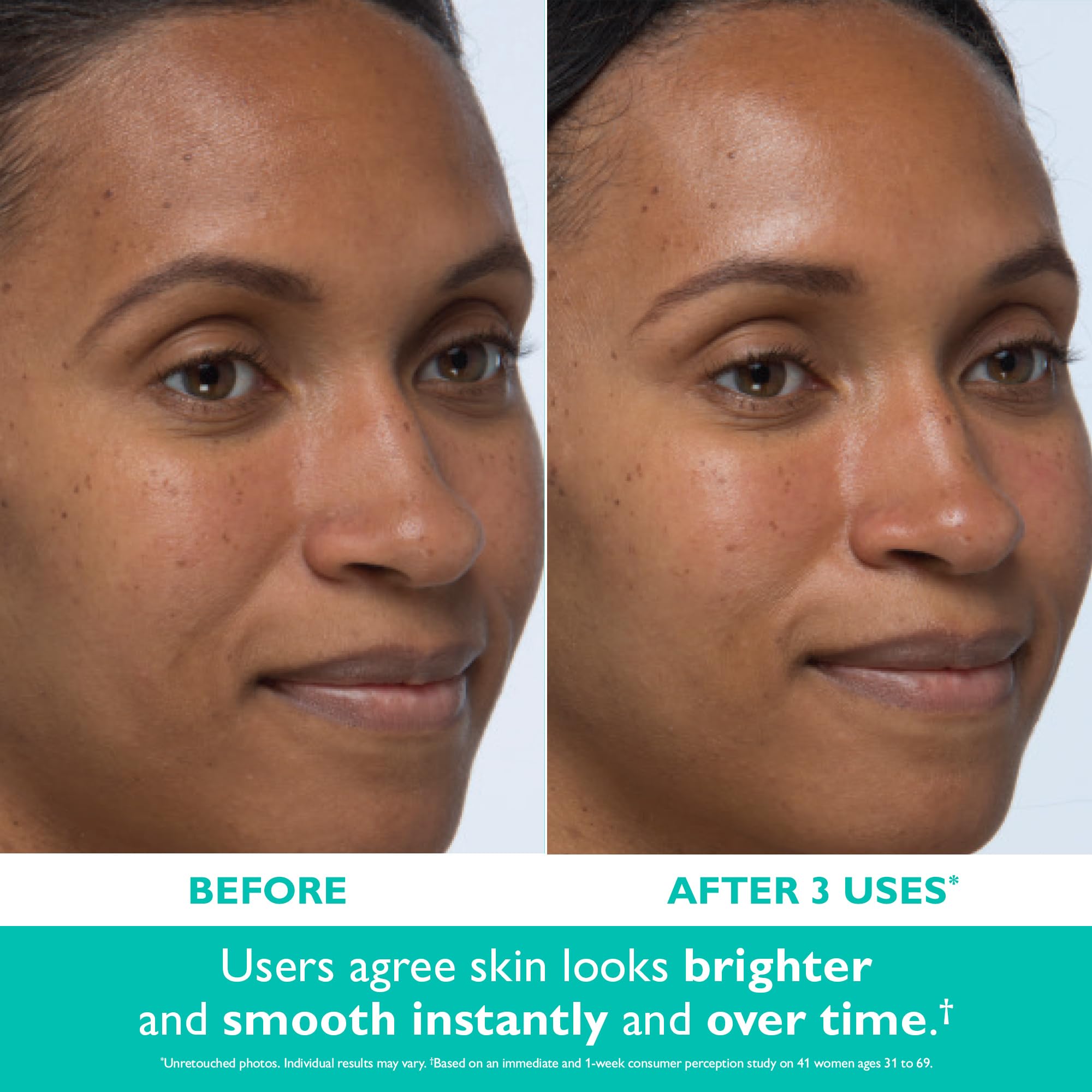 At home chemical peel cotton swab with niacinamide and hyaluronic acid